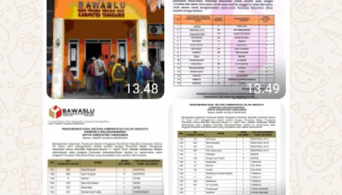 Penetapan Panwaslu Kelurahan/Desa Pilkada 2024 Tanggamus Diduga Sudah Dikondisikan Sejak Awal