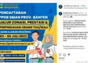 PPDB Banten Resmi Di Buka 19 Juni 2024