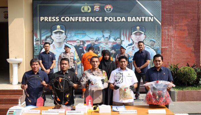 Ditreskrimsus Polda Banten Ungkap Kasus Penyuntikan Tabung Gas