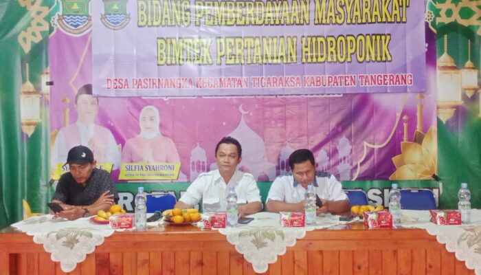 Pemerintahan Desa Pasir Nangka Mengelar Bintek Pertanian Hidroponik