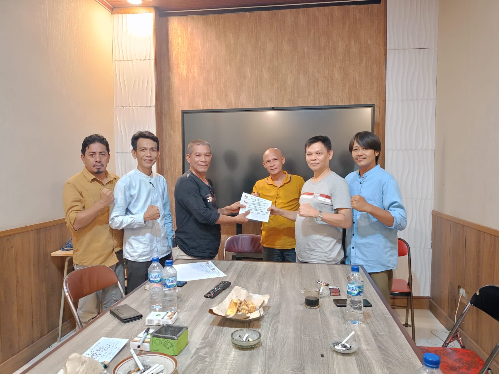 Caption Hearing antara Bakor Cilangkahan dengan Projo Lebak dan Projo Banten