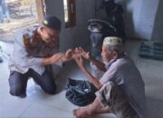 Setiap Hari Jum’at, Polsek Seruway, Rutin Berikan Bantuan Sembako pada Lansia & Warga Miskin Ekstrem