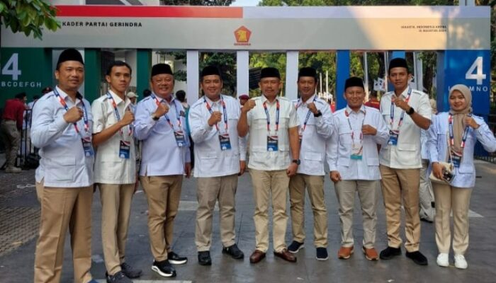 Dalam Rapimnas Ketua DPC Partai Gerindra Tanggamus Mendukung Penuh Visi Presiden Terpilih Prabowo Subianto