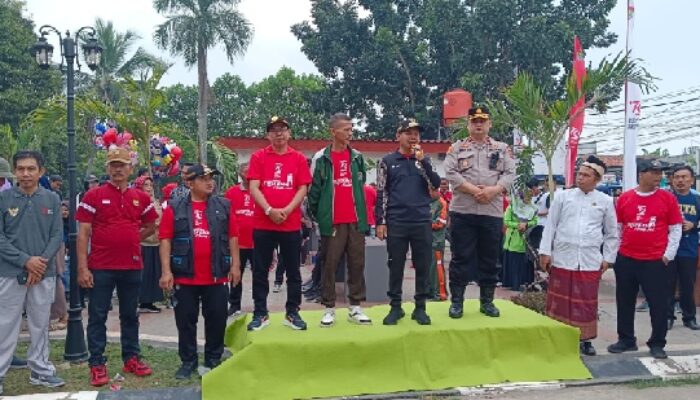 Dalam Rangka Memeriahkan HUT RI Ke- 79, Ribuan masyarakat Tigaraksa Antusias Ikuti Gerak Jalan Santai