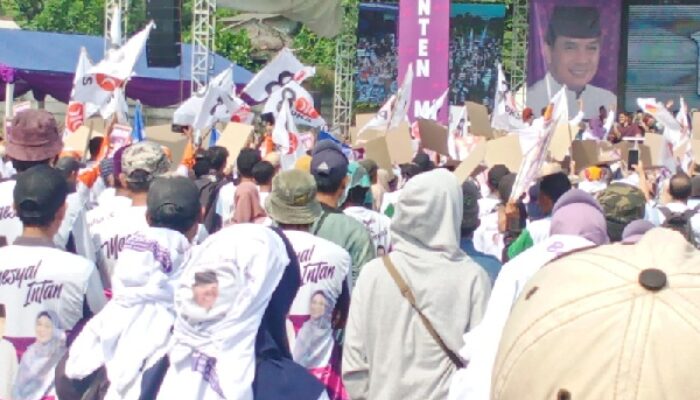 20 Ribu Masa Padati Deklarasi Calon Bupati – Wakil Bupati   Maesyal-Intan