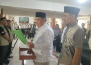 Seluruh Tim Pemenangan Paslon H.Moh Saleh Asnawi Dan Agus Suranto Resmi Dikukuhkan