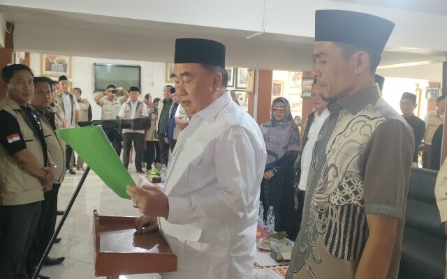 Seluruh Tim Pemenangan Paslon H.Moh Saleh Asnawi Dan Agus Suranto Resmi Dikukuhkan