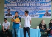 Pengukuhan Badak Banten Perjuangan DPAC Jayanti, Iwan Ekel : Kami Siap Berperan Aktif Dan Jadi Garda Terdepan