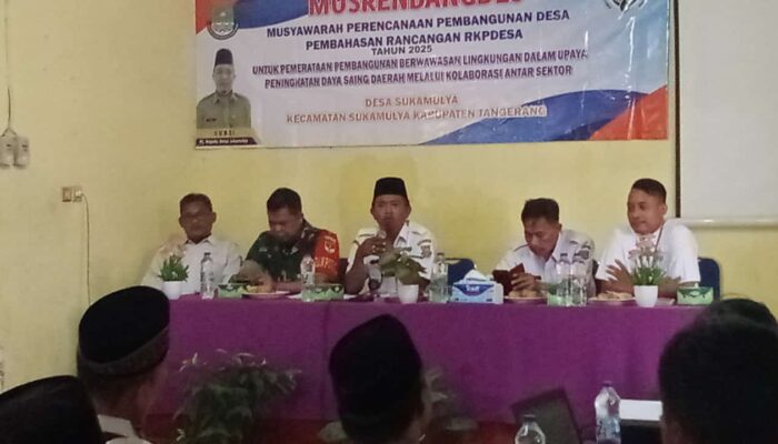 Pemerintah Desa Sukamulya Gelar MusrenbangDes Tahun 2024, Prioritaskan  Pembangunan Berwawasan Lingkungan.
