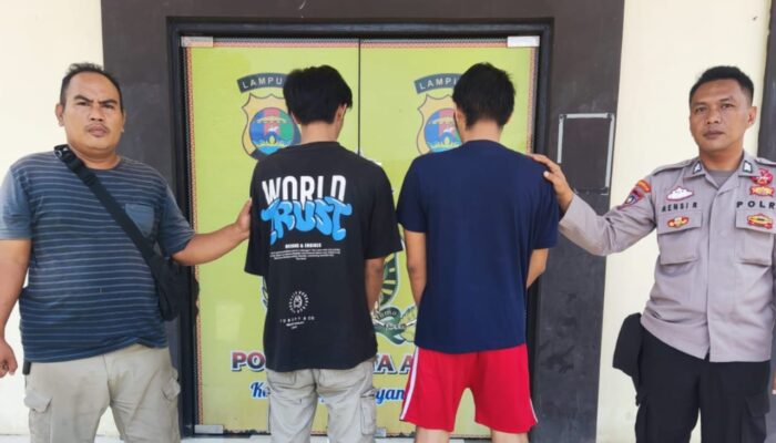 Polsek Kota Agung Tangkap Pelaku Penggelapan Motor dan Penadah di Tanggamus