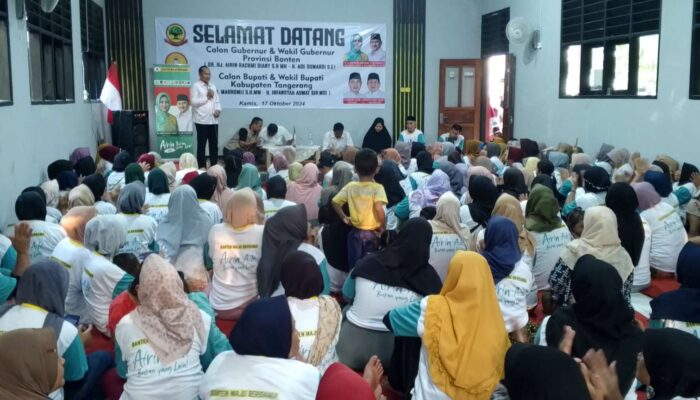 Kunjungi  Desa Caringin kecamatan Cisoka, Calon Wakil Gubernur Banten Paparkan  Program BLK Mobile Dan UMKM