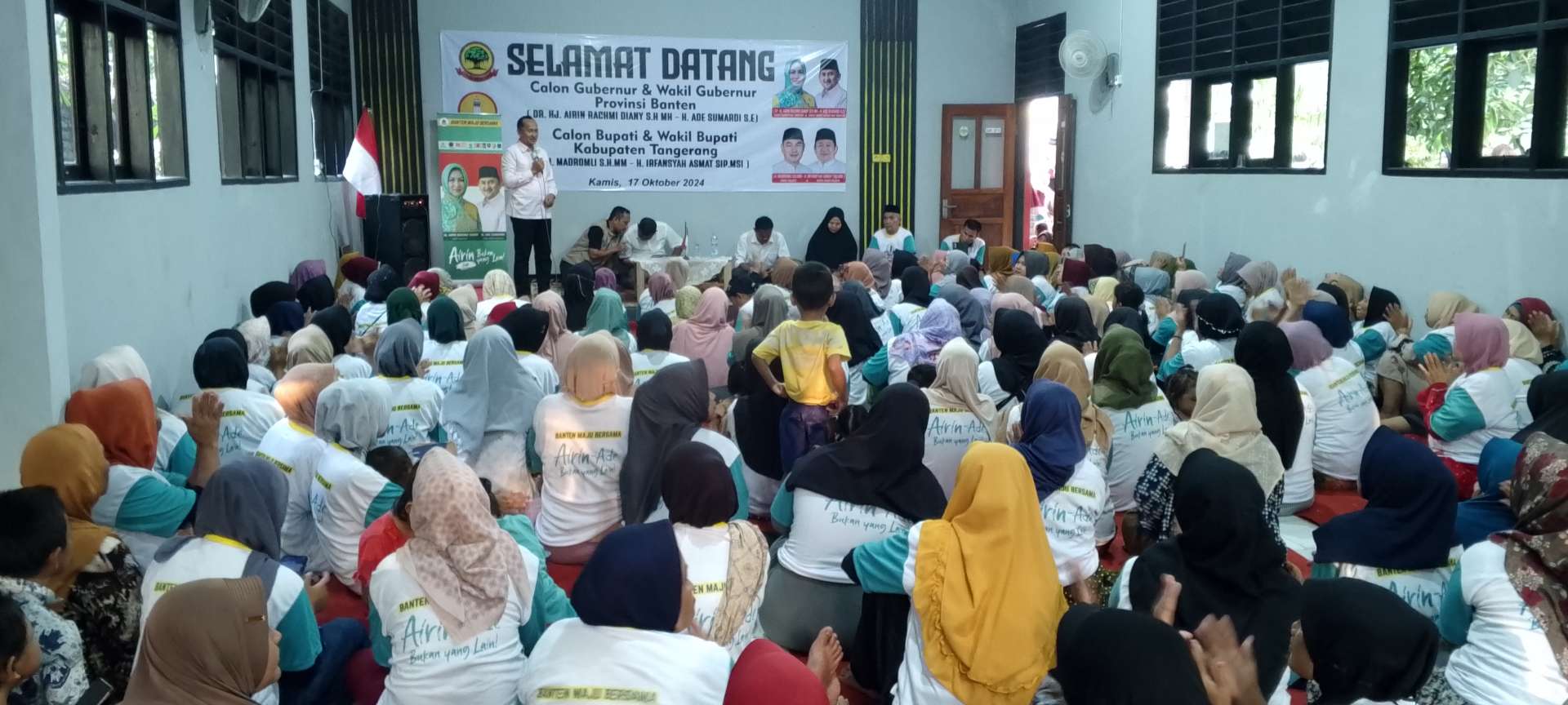 Foto: Calon Wakil Gubernur Banten H.Ade Sumardi Memaparkan visi Dan misi Program BLK Mobile Dan UMKM, Kamis 17/10/2024