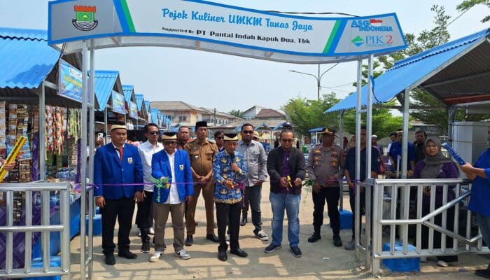 Apel Hari Sumpah Pemuda Di Kecamatan Teluknaga, Ketua KNPI Ikut Meresmikan Pojok Kuliner UMKM