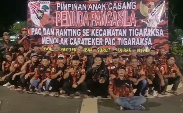 Foto: PAC dan Ranting Pemuda Pancasila Se kecamatan Tigaraksa, ( Senin 28/10/2024)