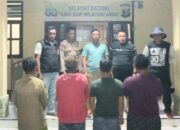 Polsek Pugung Tangkap Empat Pria Terlibat Perjudian Kartu Domino