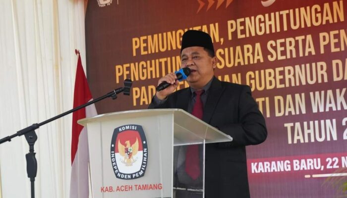 Pj Bupati Asra Hadiri Simulasi Pemungutan dan Penghitungan Suara serta Pengunaan Sirekap