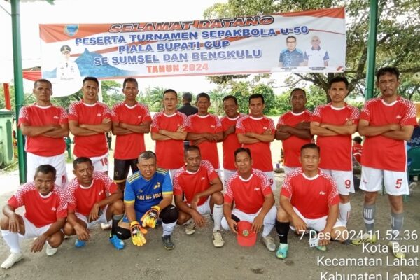 Pali All Star Ikuti Turnament Sepak Bola U-50 Piala Bupati Lahat Cup Se Sumsel dan Bengkulu 2024