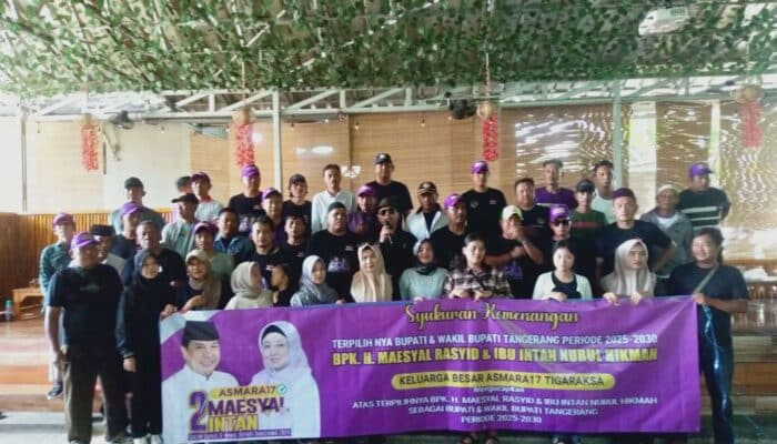 Pasangan Maesyal – Intan Menang Dalam penghitungan Cepat, Relawan ASMARA Gelar tasyakuran