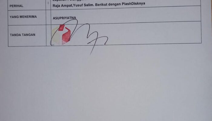 Diduga Lakukan Kecurangan TSM, PASTI Indonesia Laporkan Oknum Sekda Kabupaten Raja Ampat