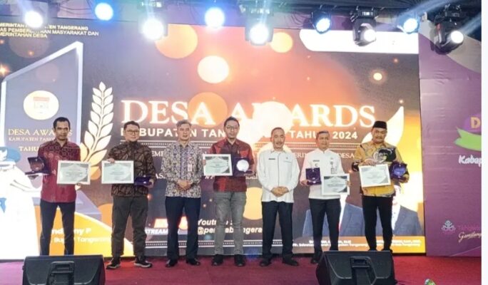 Dua Katagori Penghargaan Di Raih Desa Sodong Kecamatan Tigaraksa Dalam Ajang Award Desa Tahun 2024
