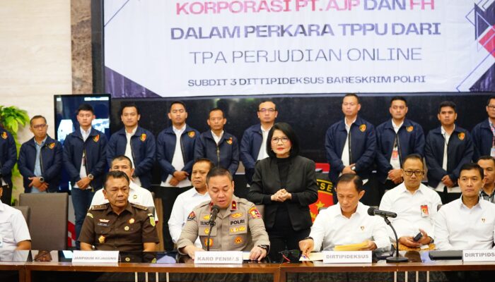 Polri Tetapkan PT AJP dan FH Sebagai Tersangka TPPU Judi Online, Sita Uang Rp 103,27 Miliar