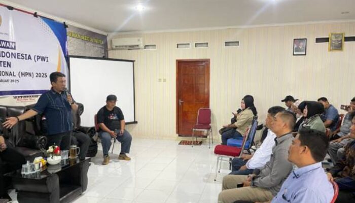 PWI Banten Gelar Karya Latih Wartawan di Kantor BMG