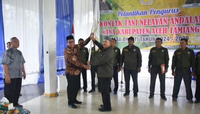 Pj Sekda Menghadiri Pelantikan Pengurus KTNA Aceh Tamiang 2024 – 2029