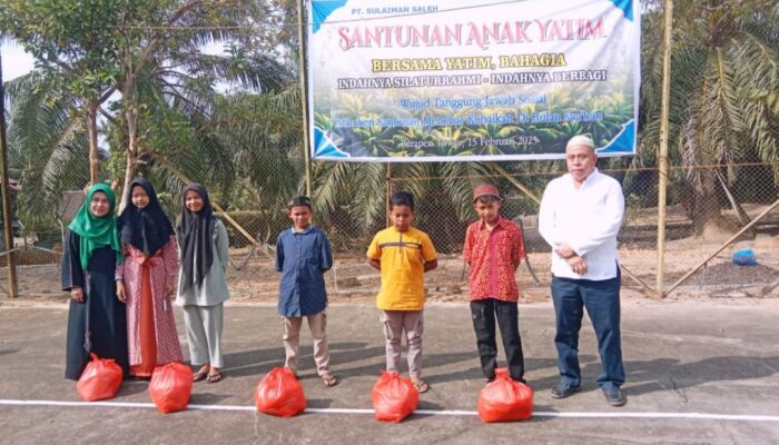 PT Sulaiman Saleh Berikan Santunan kepada 106 Orang Anak Yatim