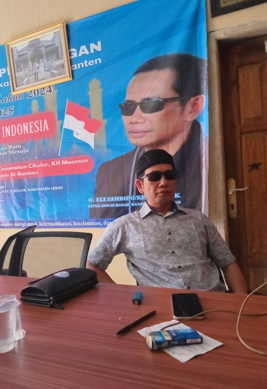 Foto: H. Eli Sahroni King Badak (Ketua Umum Badak Banten Perjuangan)