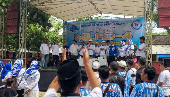 Gelar Milad ke-4, Badak Banten Perjuangan: Perkokoh Persatuan dan Kesatuan, kuat Dan di Cintai Masyarakat
