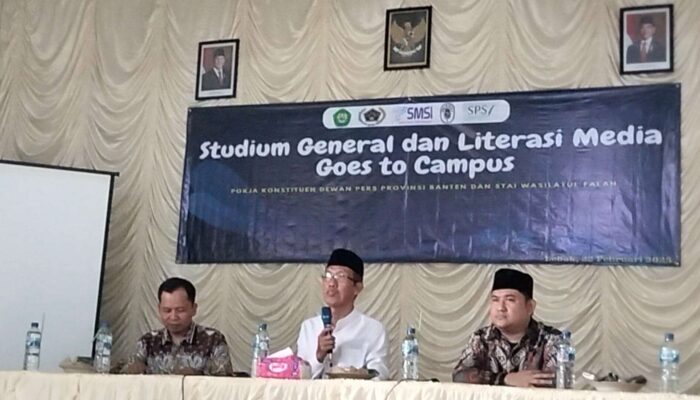 Konstituen Dewan Pers Banten Gelar Literasi Media di STAI Wasfal Rangkasbitung
