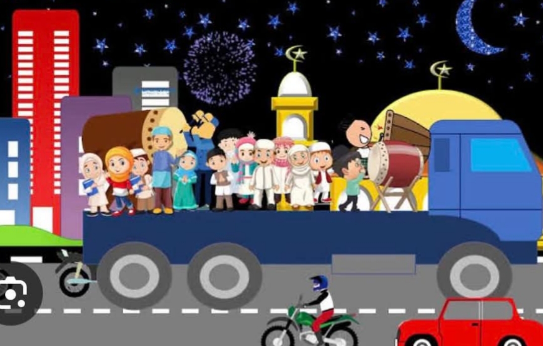 Ilustrasi Festival Takbir Keliling.