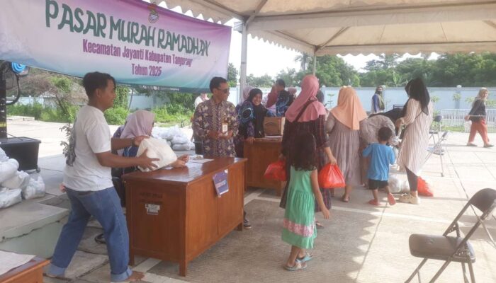 Pemerintah Kecamatan Jayanti Gelar Gerakan Pasar Murah Sambut Bulan Suci Ramadhan