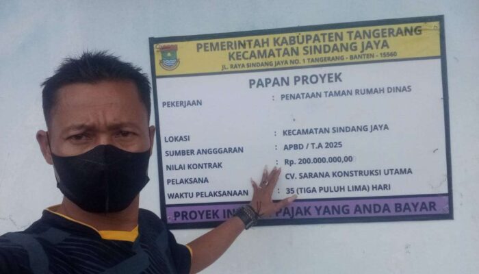 Proyek Penataan Ruang di Kecamatan Sindang Jaya Diduga Sarat Manipulasi, Pihak Terkait Diduga Tutup Mata?
