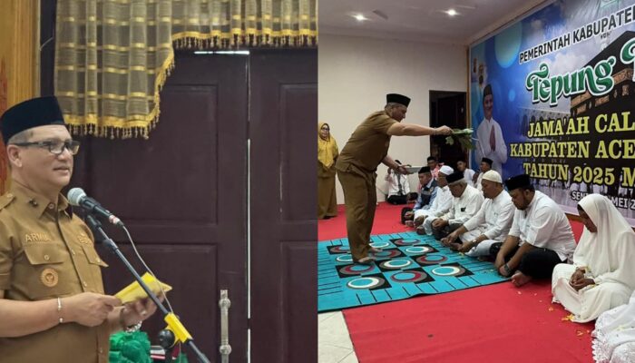 Bupati Armia Tepung Tawari 174 Jama’ah Calon Haji Aceh Tamiang
