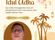 Kepala UPTD Jalan Dan Jembatan Wilayah 4 DBMSDA Kab Tangerang Mengucapkan Selamat hari Raya Idul Adha