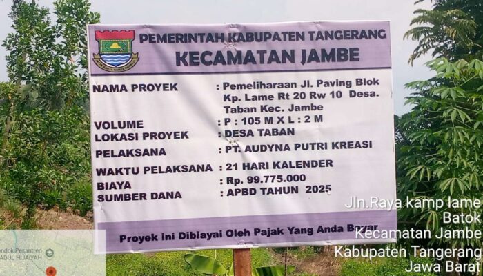 PT Audina Putri Kreasi Diduga Subkontrakkan Proyek APBD, Pekerjaan Disorot