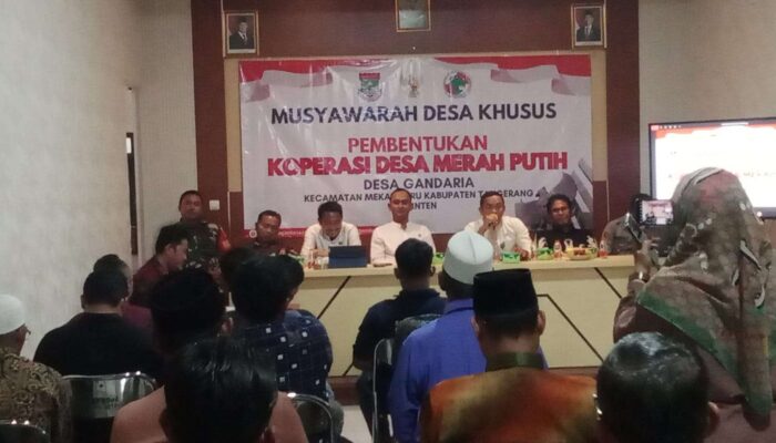 Pembentukan Pengurus Koperasi Merah Putih Digelar di Desa Gandaria, Dihadiri Pejabat Kecamatan dan Kabupaten
