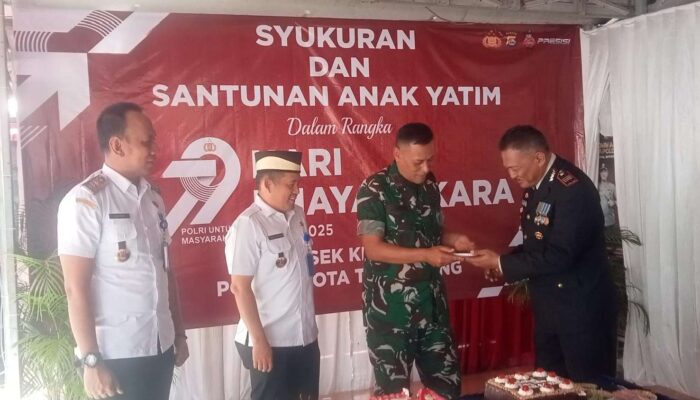 Peringati HUT Bhayangkara ke-79, Polsek Kresek Gelar Syukuran dan Santuni Anak Yatim