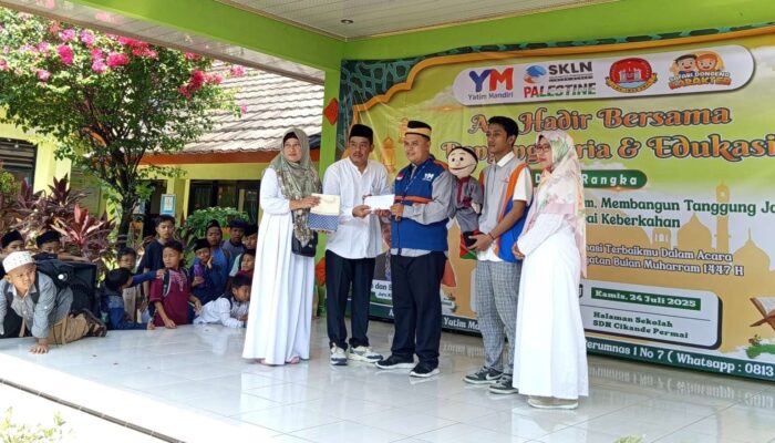 Kepala SDN Cikande Permai Apresiasi Kegiatan Edukasi dan Santunan Anak Yatim Bersama Yatim Mandiri