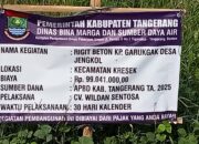 Baru Selesai, Proyek Betonisasi Senilai Rp99 Juta di Desa Jengkol Sudah Retak — Diduga Minim Pengawasan