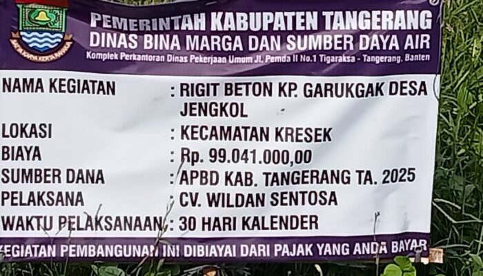 Baru Selesai, Proyek Betonisasi Senilai Rp99 Juta di Desa Jengkol Sudah Retak — Diduga Minim Pengawasan