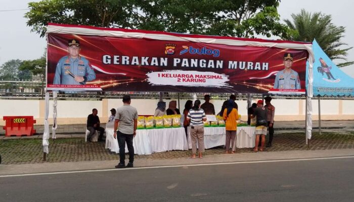 Bantu Warga Hadapi Kenaikan Harga, Polresta Tangerang Gelar Gerakan Pangan Murah