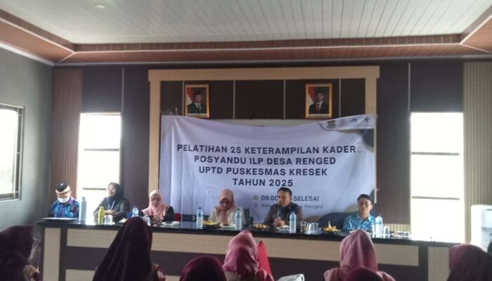 Desa Renged melatih 25 keterampilan kepada kader posyandu (ILP ) UPTD Puskesmas kresek THN 2025