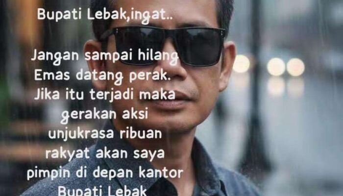 Eli Sahroni Tegaskan: Jangan Hilang Emas Datang Perak, Jika Sekda Tak Tepat, Rakyat Akan Bergerak!