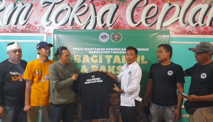 Persatuan wartawan Pokja Gunung Kaler mempererat tali silaturahmi dalam agenda buka bersama