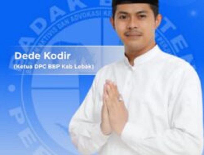 Ketua Badak Banten Perjuangan Kab Lebak Dede Kodir
