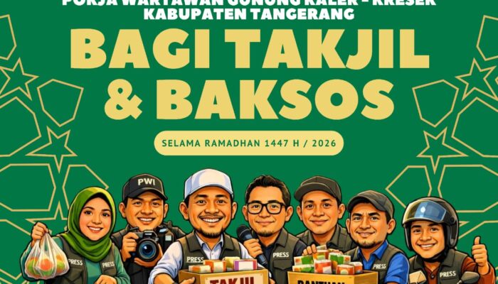 Ramadan 2026, Pokja Wartawan Gunung Kaler–Kresek Gelar Bagi Takjil dan Baksos, Tegaskan Peran Pers untuk Masyarakat
