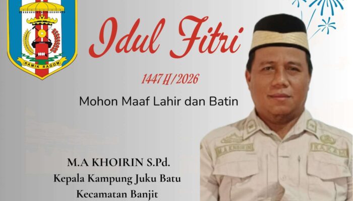 Kepala Kampung Juku Batu Sampaikan Ucapan Idul Fitri 1447 H, Ajak Warga Perkuat Kebersamaan