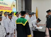 Bupati Aceh Tamiang Lantik 29 Datok Penghulu